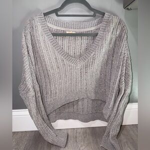 Urban Outfitters Silence + Noise Charcoal V-Neck Sweater